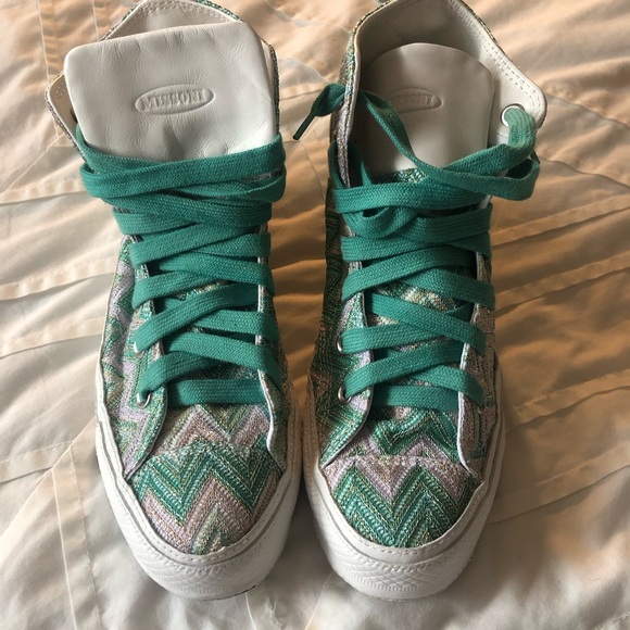 Missoni Shoes - Missoni x Converse Signature Zig-zag Hi Top Shoe